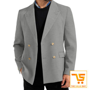 Men's Double-Breasted Suit Jacket