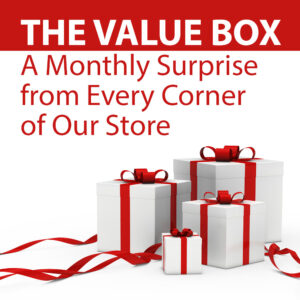 The Value Box – A Monthly Surprise from Every Corner of Our Store